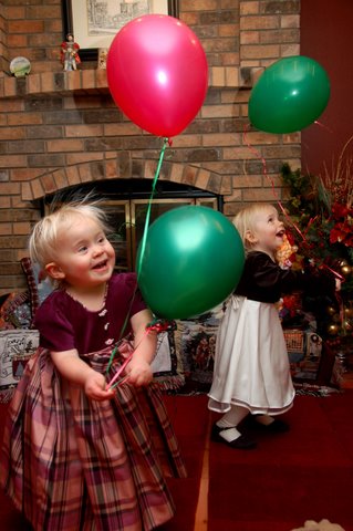 Mary and me and a balloon